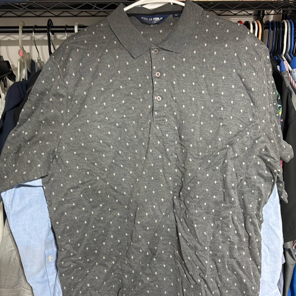 Ralph Lauren Polo Golf Grey polo w/ print